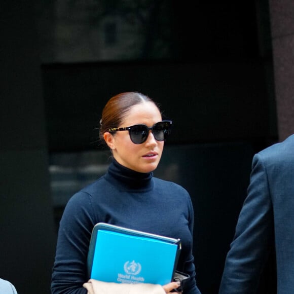 Le prince Harry, duc de Sussex, et sa femme Meghan Markle ont été aperçus dans les rues de New York, le 23 septembre 2021.