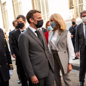 Brigitte Macron et Emmanuel Macron, président de la République à Valence, le 8 juin 2021.