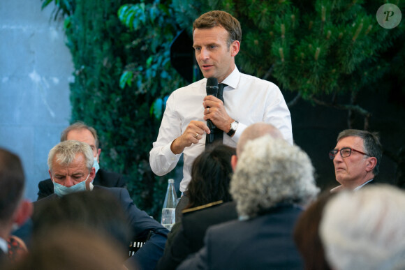 Brigitte Macron et Emmanuel Macron, président de la République à Valence, le 8 juin 2021.