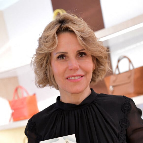 Exclusif - Laura Tenoudji Estrosi a présenté à Nice, le 10 juin 2021, à la boutique Longchamp Bruno Bebert/Bestimage 