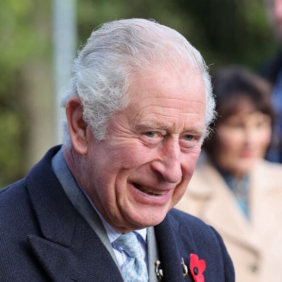 Le Prince Charles découvre la McLaren Extreme E, en marge de la Cop26 à Glasgow. Le 3 novembre 2021.