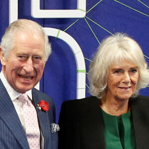 Le prince Charles, prince de Galles, et Camilla Parker Bowles, duchesse de Cornouailles - Les leaders mondiaux se réunissent à la conférence sur le climat, Cop26 à Glasgow. Le 1er novembre 2021.