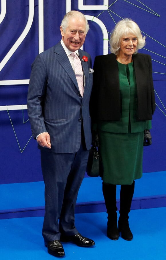 Le prince Charles, prince de Galles, et Camilla Parker Bowles, duchesse de Cornouailles - Les leaders mondiaux se réunissent à la conférence sur le climat, Cop26 à Glasgow. Le 1er novembre 2021.