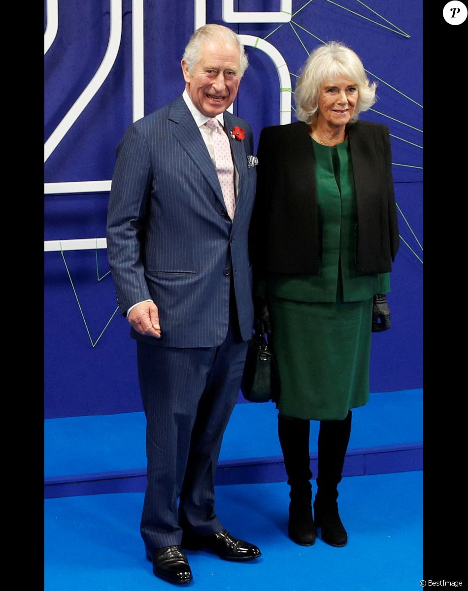 Le prince Charles, prince de Galles, et Camilla Parker Bowles, duchesse de Cornouailles - Les leaders mondiaux se réunissent à la conférence sur le climat, Cop26 à Glasgow. Le 1er novembre 2021.