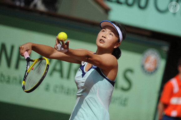 Shuai Peng à Roland-Garros, Paris, France. Photo by Corinne Dubreuil/ABACAPRESS.COM