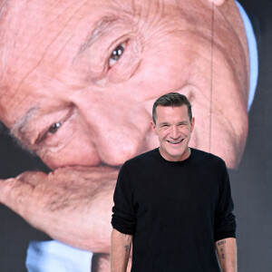 Benjamin Castaldi lors de l'enregistrement de l'émission "Vivement Dimanche spéciale Yves Montand" au Studio Gabriel à Paris, présentée par Michel Drucker et diffusée le 14 novembre sur France 2. Le 28 octobre 2021 © Guillaume Gaffiot / Bestimage