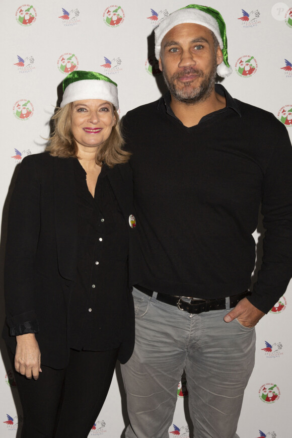 Valérie Trierweiler et son compagnon Romain Magellan - Réception annuelle du Secours Populaire au Musée des Arts Forains à Paris. Le 9 décembre 2019 © Jack Tribeca / Bestimage