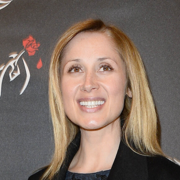 Lara Fabian - Première de la comédie musicale "La Belle et la Bête" avec Vincent Niclo dans le rôle de la Bête au théâtre Mogador à Paris le 20 mars 2014.