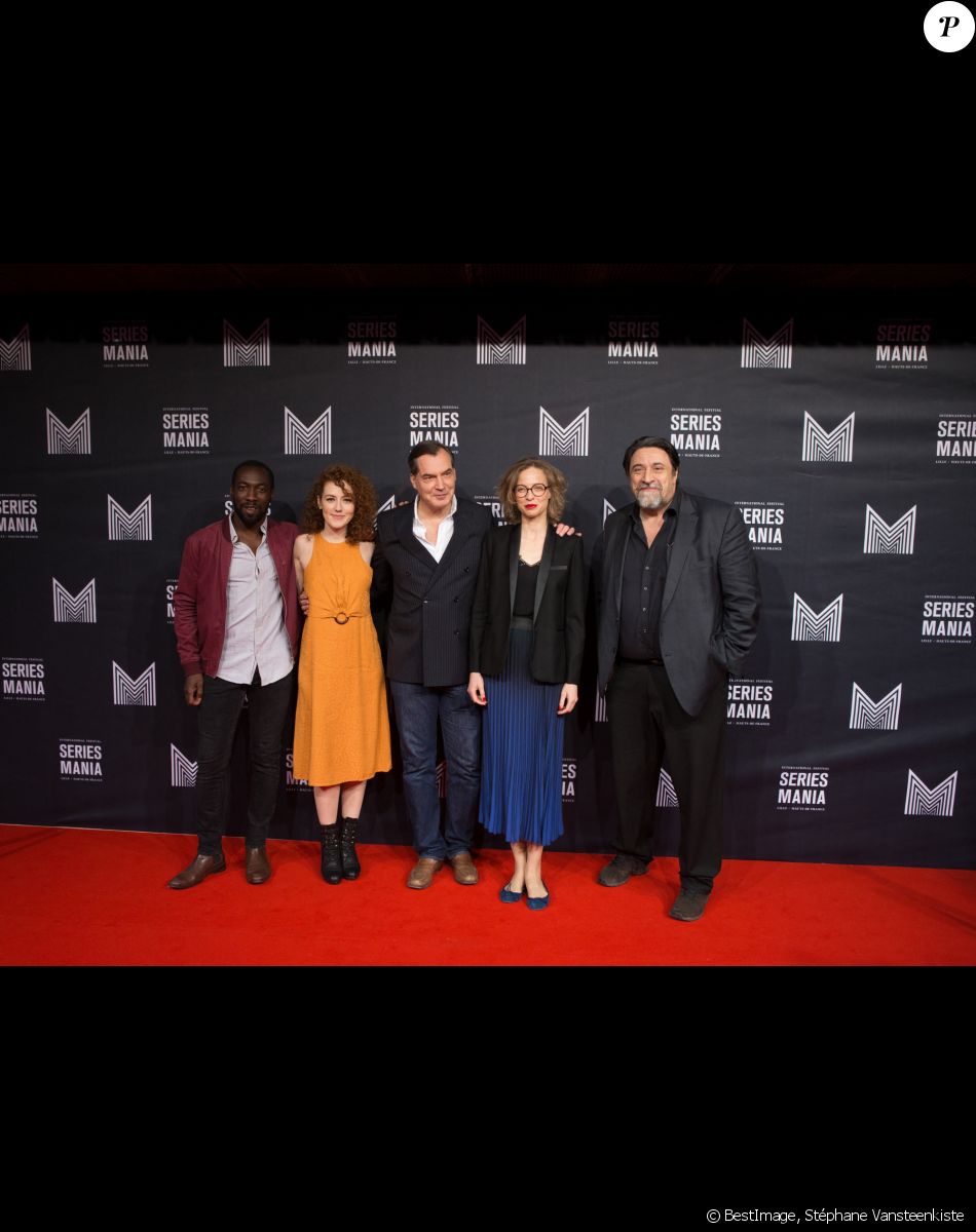 Cyril Gueï, Blandine Bellavoir, Samuel Labarthe, Elodie Frenck, Dominique Thomas - Soirée d'ouverture du festival Series Mania au Tripostal à Lille. Le 27 avril 2018 © Stéphane Vansteenkiste / Bestimage
