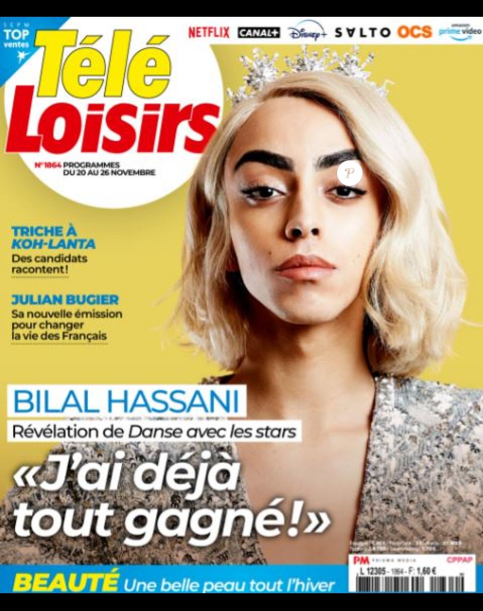 Couverture du magazine "Télé Loisirs" du 15 novembre 2021