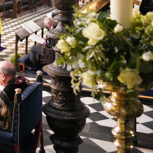 Funérailles du prince Philip, duc d'Edimbourg à la chapelle Saint-Georges du château de Windsor, Royaume Uni, le 17 avril 2021.