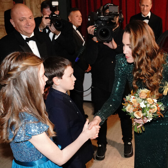 Kate Catherine Middleton, duchesse de Cambridge, au "Royal Variety Performance 2021" au Royal Albert Hall à Londres. Le 18 novembre 2021