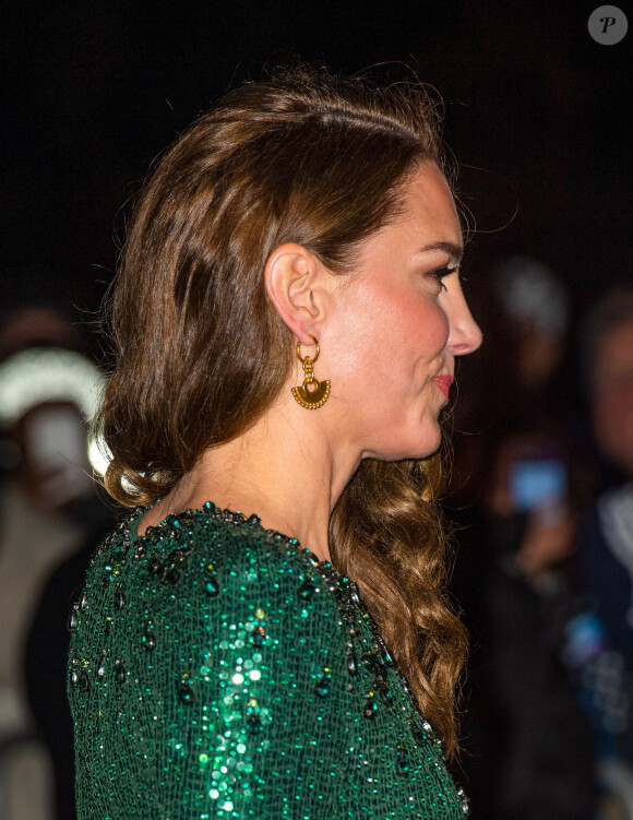 Kate Catherine Middleton - Le duc et la duchesse de Cambridge à leur arrivée au "Royal Variety Performance 2021" au Royal Albert Hall à Londres. Le 18 novembre 2021