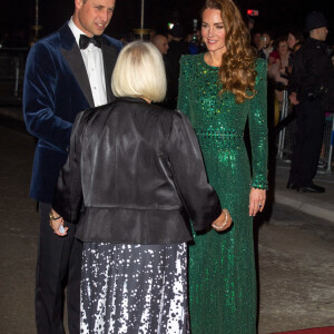Le prince William et Kate Catherine Middleton - Le duc et la duchesse de Cambridge à leur arrivée au "Royal Variety Performance 2021" au Royal Albert Hall à Londres. Le 18 novembre 2021  