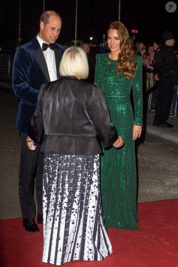 Le prince William et Kate Catherine Middleton - Le duc et la duchesse de Cambridge à leur arrivée au "Royal Variety Performance 2021" au Royal Albert Hall à Londres. Le 18 novembre 2021  