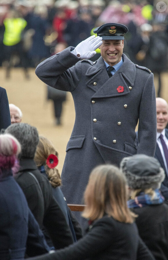 Le prince William, duc de Cambridge, et Catherine (Kate) Middleton, duchesse de Cambridge, lors du "Remembrance Sunday Service" à Londres, le 14 novembre 2021.