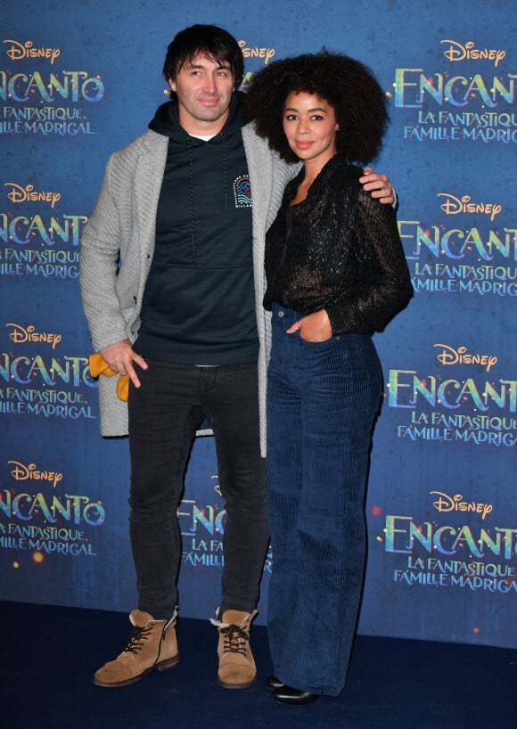 Aurélie Konaté et Lukas Delcourt (Star Academy 3) - Avant-première du film "Encanto" de Disney au Grand Rex à Paris le 19 novembre 2021. © Veeren/Bestimage