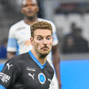 M. Pokora (Matt Pokora) - Match des héros entre l'équipe OM Legends et l'équipe UNICEF au stade Orange Velodrome à Marseille le 13 octobre 2021. © Jean-René Santini/Bestimage 