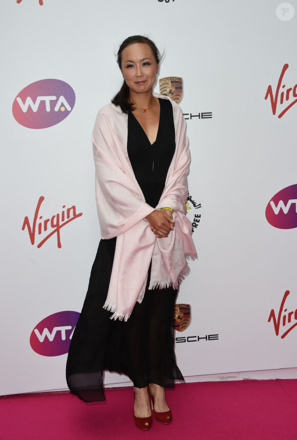 Peng Shuai durant la soirée "WTA Pre-Wimbledon", organisée à Londres, le 19 juin 2014. 