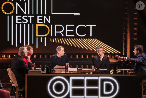 Exclusif - Laurent Ruquier, Léa Salamé, Garou, Michel Cymes, Yannick Jadot sur le plateau de l'émission On Est En Direct (OEED) du samedi 20 novembre 2021 sur France 2