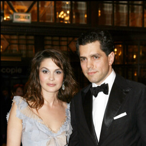 Barbara Schulz et son mari Romain Hatchuel - 20e cérémonie des molières au théâtre Mogador. 2006.