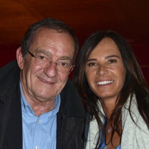 Exclusif - Jean-Pierre Pernaut et sa femme Nathalie Marquay - Les célébrités assistent au One Woman Show de l'humoriste E.Poux "Le syndrome du Playmobil" au Casino de Paris, France, le 15 avril 2019. © Giancarlo Gorassini/Bestimage