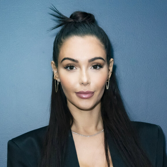 Exclusif - Nabilla Benattia - Nabilla Benattia, son mari Thomas Vergara et leur fils Milann posent lors de l'avant première du documentaire "Nabilla sans filtre" (Amazon Prime Vidéo) à Paris le 22 Novembre 2021.© Jack Tribeca / Bestimage