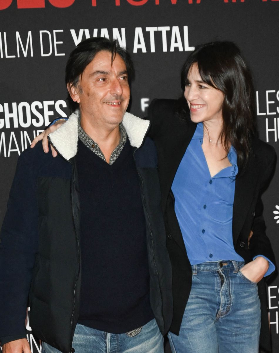 Yvan Attal et sa compagne Charlotte Gainsbourg - Avant-première du film "Les Choses Humaines" au cinéma UGC Normandie à Paris. © Coadic Guirec/Bestimage