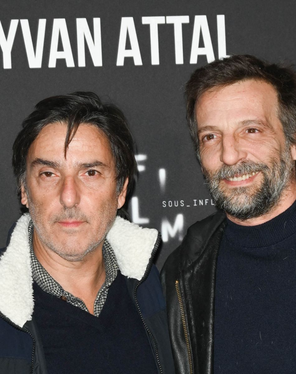 Yvan Attal et Mathieu Kassovitz - Avant-première du film "Les Choses Humaines" au cinéma UGC Normandie à Paris le 23 novembre 2021. © Coadic Guirec/Bestimage