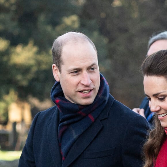 Le prince William et Catherine Kate Middleton rencontrent des étudiants au chateau de Cardiff pour évoquer leur ressenti sur le confinement le 8 décembre 2020.