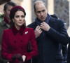 Le prince William, duc de Cambridge, Catherine Kate Middleton, la duchesse de Cambridge - La famille royale britannique se rend à la messe de Noël à l'église Sainte-Marie-Madeleine à Sandringham.
