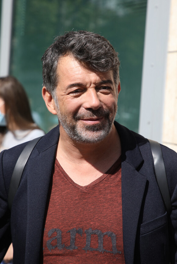 Exclusif -  Stéphane Plaza à la sortie des studios RTL à Neuilly-sur-Seine le 21 septembre 2020. 
