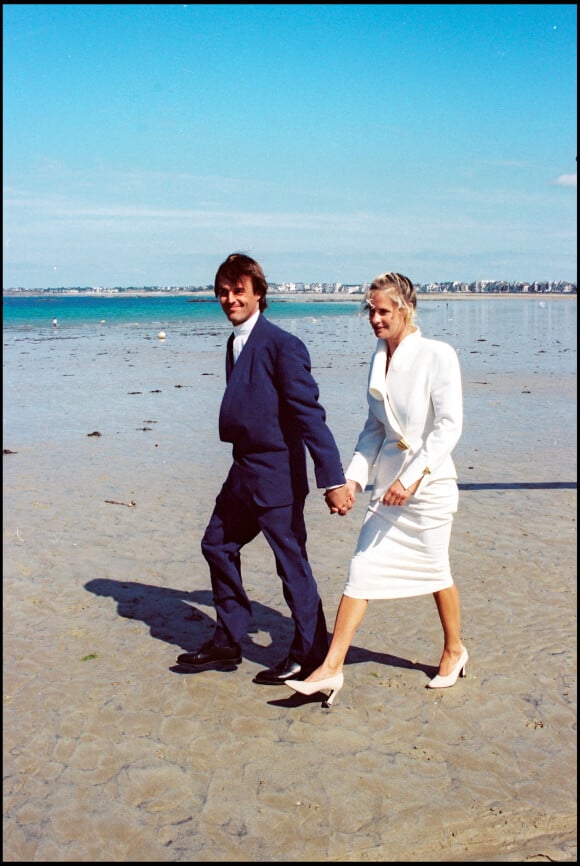 Mariage de Nicolas Hulot et Isabelle Patissier à Saint-Malo en 1993