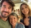 Isabelle Ferrer et ses enfants, Joséphine et Raphaël Cantona sur Instagram. Le 23 août 2020.