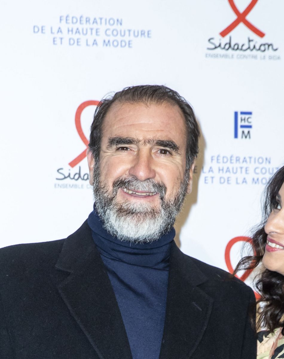 Eric Cantona et sa femme Rachida Brakni - 18e édition du "Dîner de la mode du Sidaction" au Pavillon Cambon Capucines - Potel et Chabot à Paris. Le 23 janvier 2020. © Olivier Borde/Bestimage