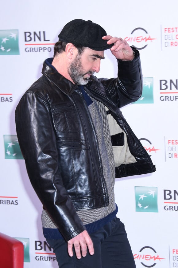 Eric Cantona - Festival du film de Rome, photocall du film "Mad Kings" le 19 octobre 2015.
