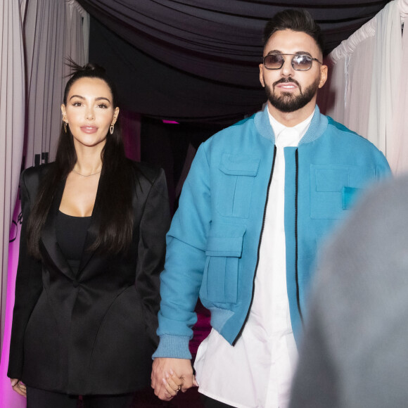 Exclusif - Nabilla Benattia et son mari Thomas Vergara - Nabilla Benattia, son mari Thomas Vergara et leur fils Milann posent lors de l'avant première du documentaire "Nabilla sans filtre" (Amazon Prime Vidéo) à Paris. © Jack Tribeca / Bestimage