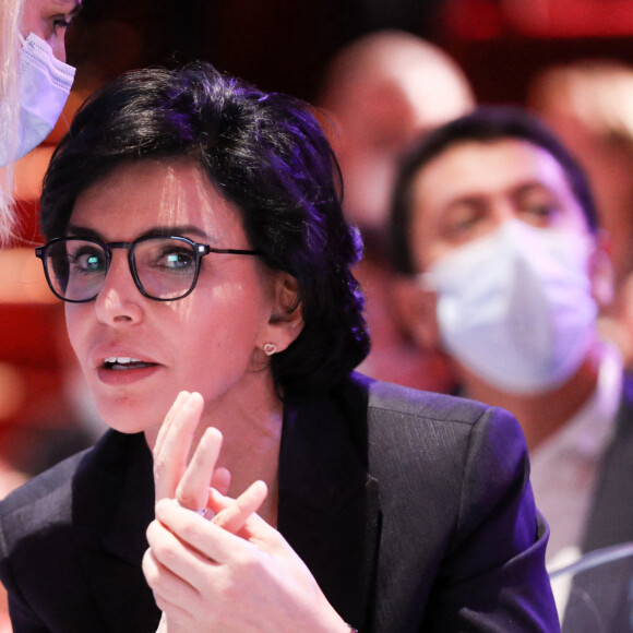 Rachida Dati - La présidente de la région Île-de-France et candidate à sa réélection lors d'un meeting au Cirque d'Hiver, à Paris, le 24 juin 2021, avant le second tour des élections régionales françaises qui se tiendra le 27 juin 2021. © Stéphane Lemouton / Bestimage