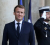 Le président de la république, Emmanuel Macron au Palais de l'Elysée à Paris © Stéphane Lemouton / Bestimage 