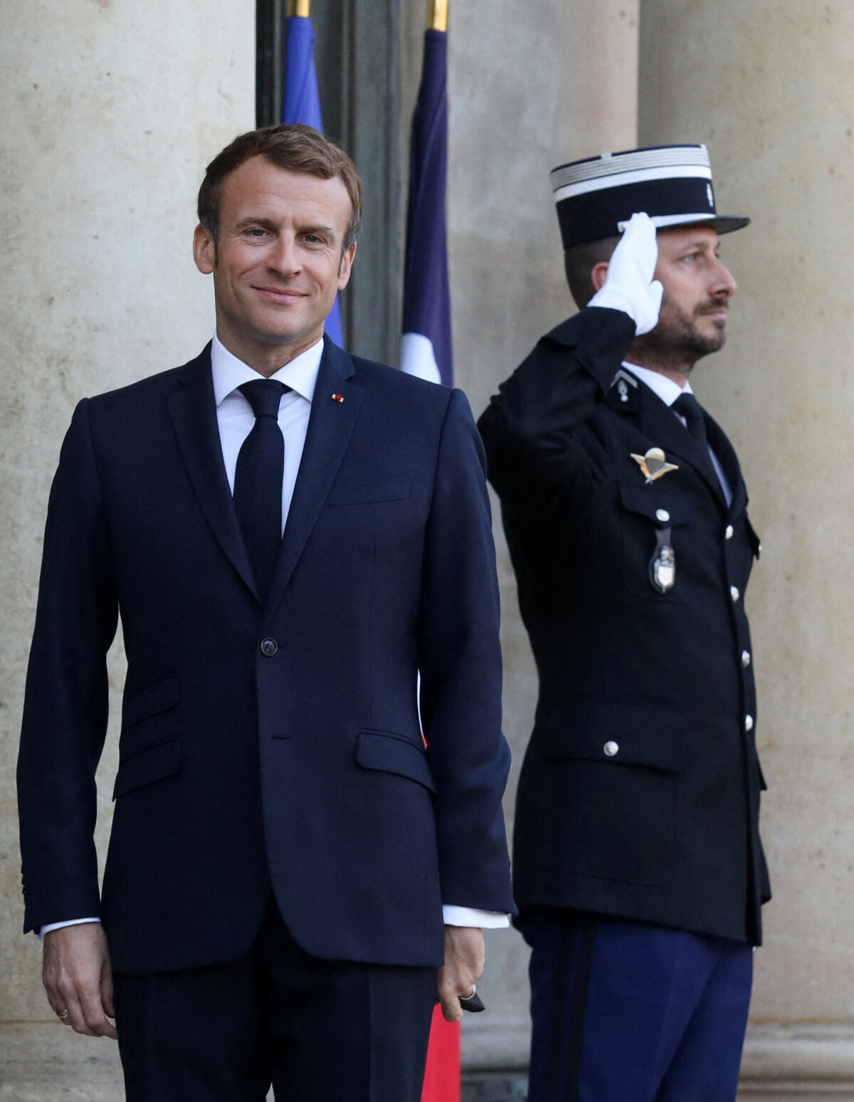 Photo : Le président de la république, Emmanuel Macron au Palais de l ...