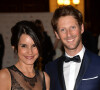 Romain Grosjean et sa femme Marion Jollès Grosjean - Gala de charité organisé par Romain Grosjean au profit de l'association "Enfance et Cancer" à l'hôtel InterContinental à Paris, le 9 septembre 2015.