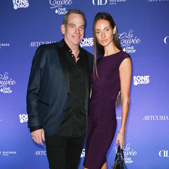 Exclusif - Garou (maître de cérémonie) et sa compagne Emily - Premier dîner caritatif de la Fondation One Drop au Pavillon Dauphine à Paris. © Coadic Guirec/Bestimage