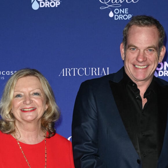 Exclusif - Bénédicte Hardy et Garou (maître de cérémonie) - Premier dîner caritatif de la Fondation One Drop au Pavillon Dauphine à Paris le 19 novembre 2021. © Coadic Guirec/Bestimage