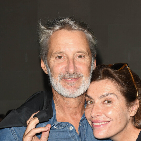 Exclusif - Antoine de Caunes et sa femme Daphné Roulier - Dédicace du nouveau roman de Sacha Sperling "Le fils du pêcheur" aux éditions Robert Laffont à l'Hôtel Costes à Paris le 6 septembre 2021. © Coadic Guirec/Bestimage 