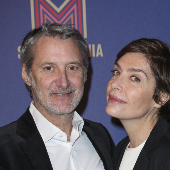 Exclusif - Antoine de Caunes et sa femme Daphné Roulier - Photocall du dîner de gala Séries Mania à l'hôtel Salomon de Rothschild à Paris, France, le 30 janvier 2019. © Olivier Borde/Bestimage 