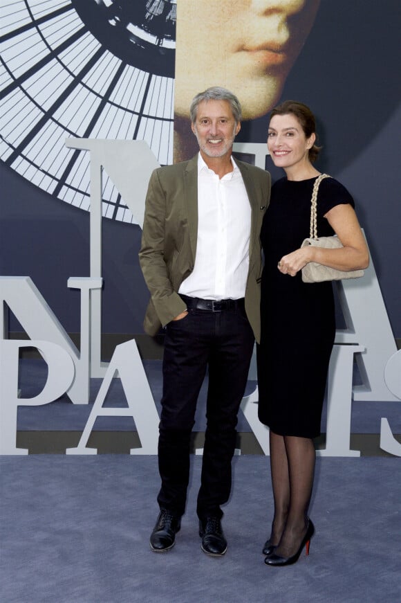 Exclusif  - Antoine de Caunes et sa femme Daphné Roulier - Dîner de Gala de la 30ème Biennale de Paris au Grand Palais. Le 6 septembre 2018. © Luc Castel - Julio Piatti / Bestimage 