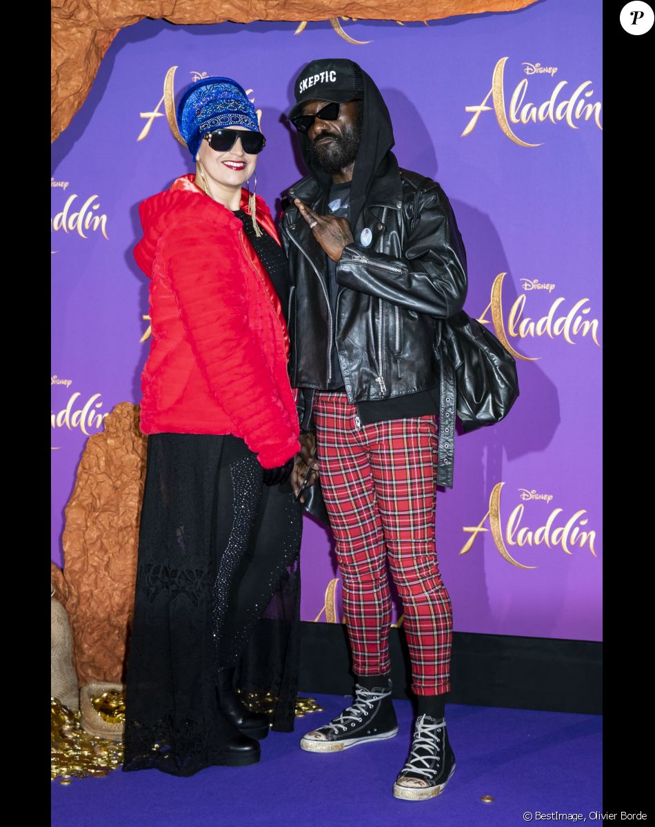 Lââm et son mari Robert Suber - Avant-première Parisienne du film "Aladdin" au Grand Rex à Paris. © Olivier Borde/Bestimage