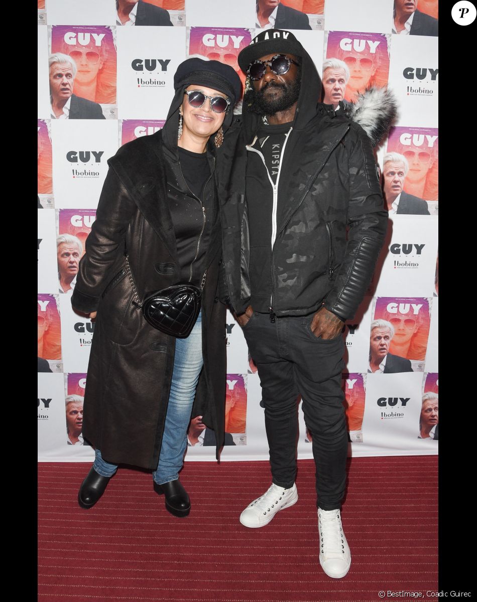 Lââm et son mari Robert Suber - Projection du film "Guy" suivie du concert exceptionnel d'Alex Lutz à Bobino, à Paris, le 4 décembre 2018. © Coadic Guirec/Bestimage