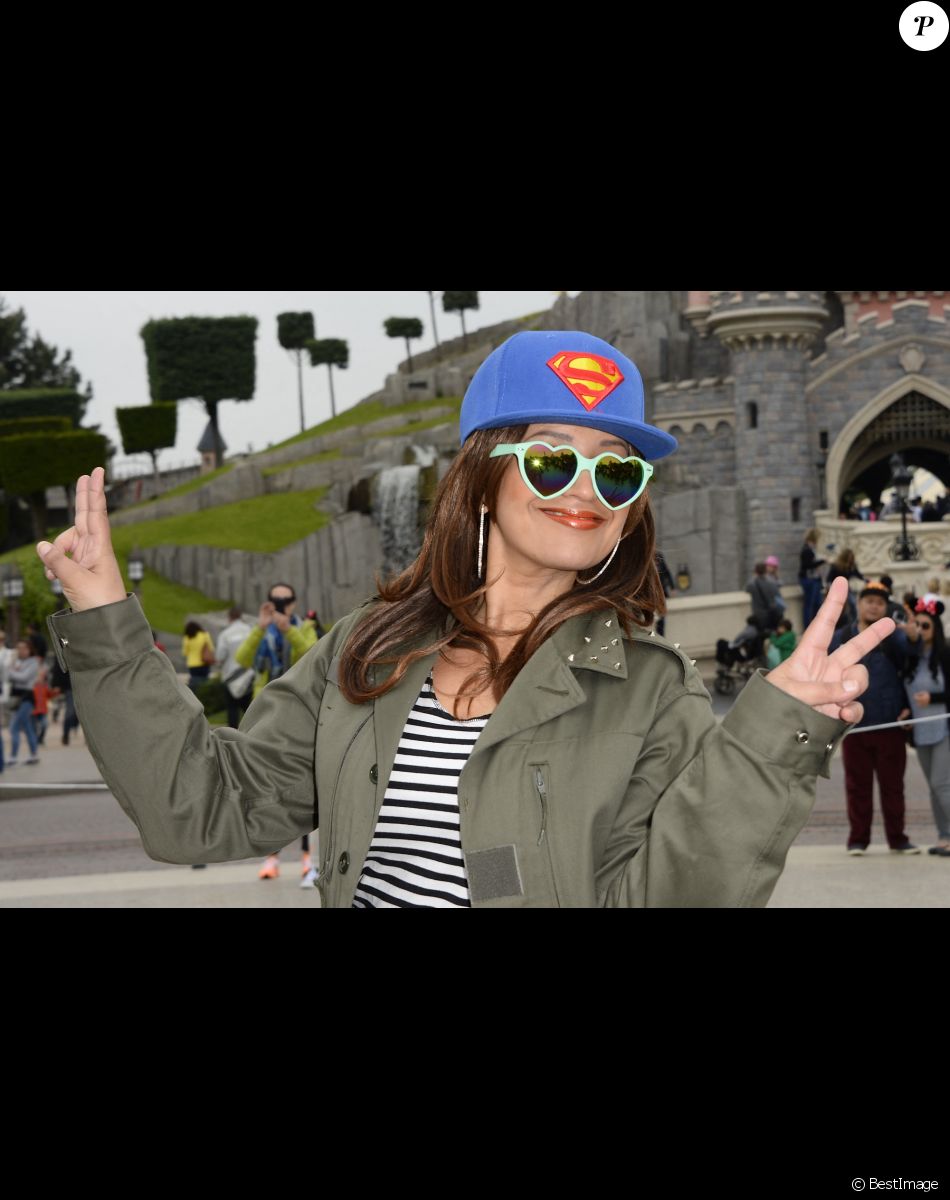 Lââm - Lancement de la campagne "Vacances d'été 2015" du Secours Populaire à Disneyland Paris. Le 16 mai 2015.
