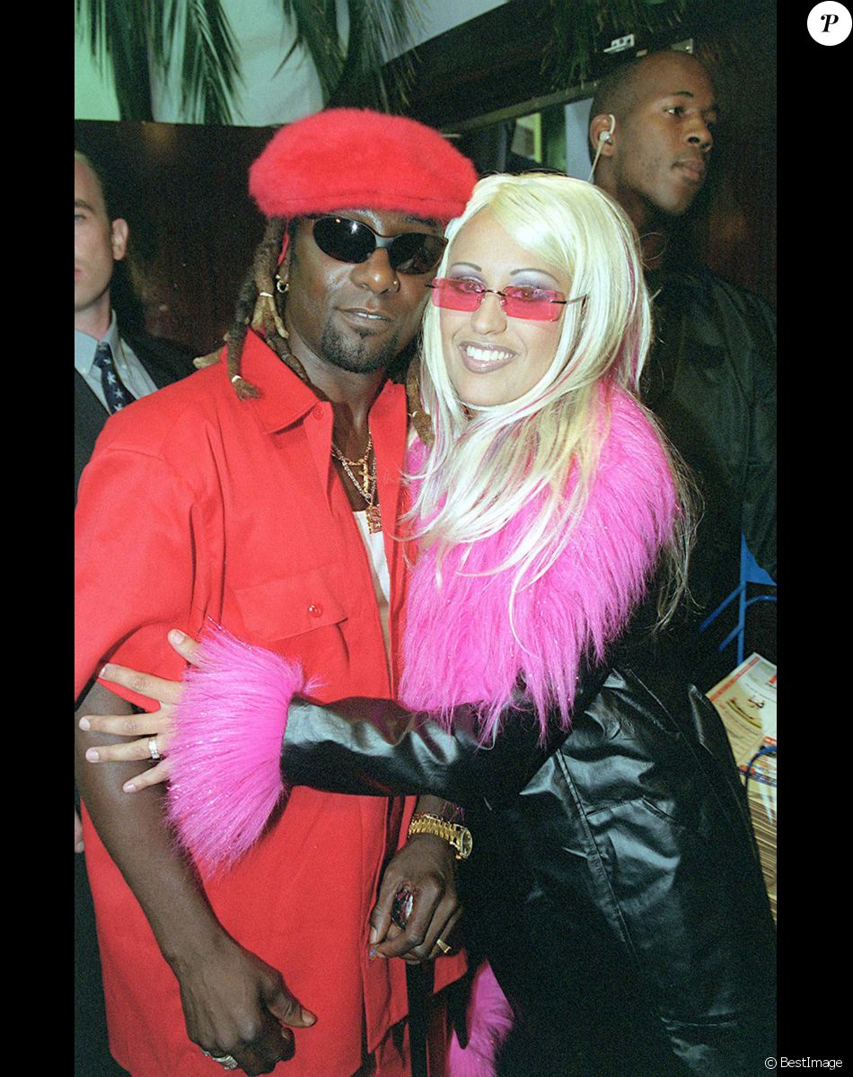 Robert Suber et Lââm - Anniversaire de la chanteuse au Planet Hollywood à Paris.
